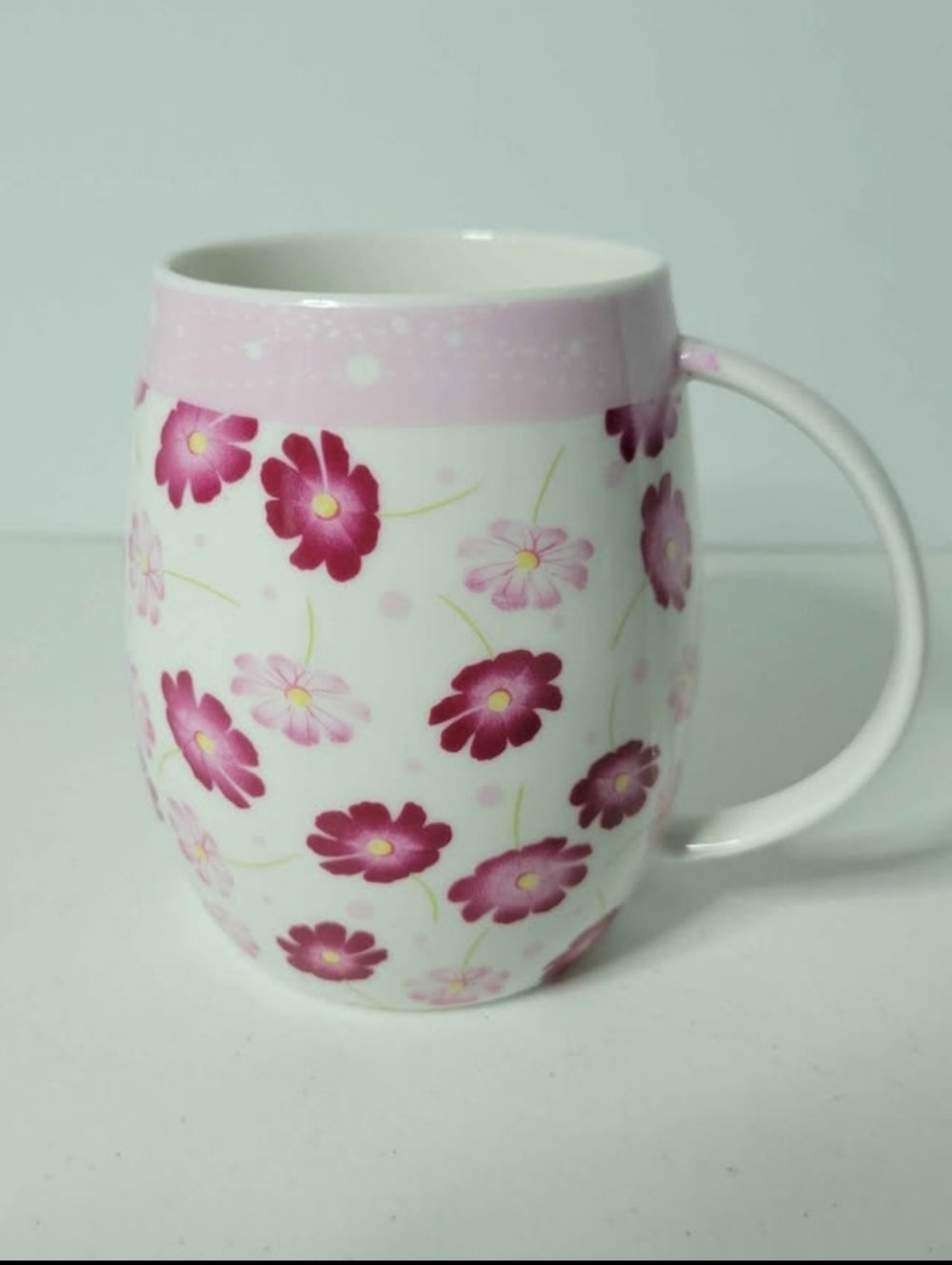 Yaxci Japanese Floral Ceramic Coffee Mug.
